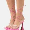 Call It Spring Vegan Blooming - Sandalen Met Hoge Hak - Dark Pink