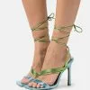 Call It Spring Cherries Vegan- Sandalen Met Hoge Hak - Dark Green -Call It Spring Winkel 977fdf47cd2d41339780fcf8cedf9bd0